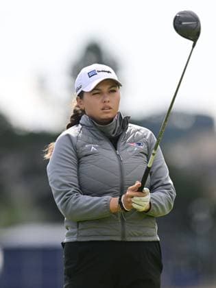 Alexa Pano on the 3rd Tee AIG Women s Open, Day Three, Golf, St. Andrews, Scotland, UK - 24 Aug 2024  Copyright: xGreigxCowie Shutterstockx 14655900o