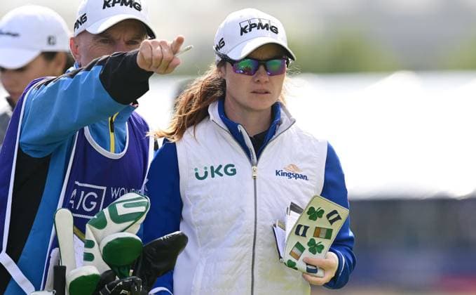 Leona Maguire on the 3rd Tee AIG Women s Open, Day Three, Golf, St. Andrews, Scotland, UK - 24 Aug 2024  Copyright: xGreigxCowie Shutterstockx 14655900k