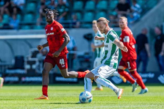 24.08.2024, SC Preußen Münster vs. 1. FC Kaiserslautern, 2. Bundesliga, 3. Spieltag Jorrit Hendrix (Preussen Muenster, 20) Wichtiger Hinweis: Gemaess den Vorgaben der DFL Deutsche Fussball Liga bzw. des DFB Deutscher Fussball-Bund ist es untersagt, in dem Stadion und oder vom Spiel angefertigte Fotoaufnahmen in Form von Sequenzbildern und oder videoaehnlichen Fotostrecken zu verwerten Foto: Bahho Kara Kirchner-Media