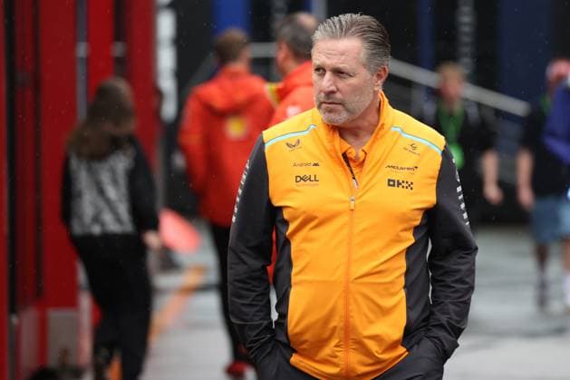 24.08.2024, xsvx, Motorsport FIA Formel 1, Großer Preis der Niederlande 2024 emspor, v.l. Zak Brown (McLaren) (FIA REGULATIONS PROHIBIT ANY USE OF PHOTOGRAPHS as IMAGE SEQUENCES and or QUASI-VIDEO) Zandvoort