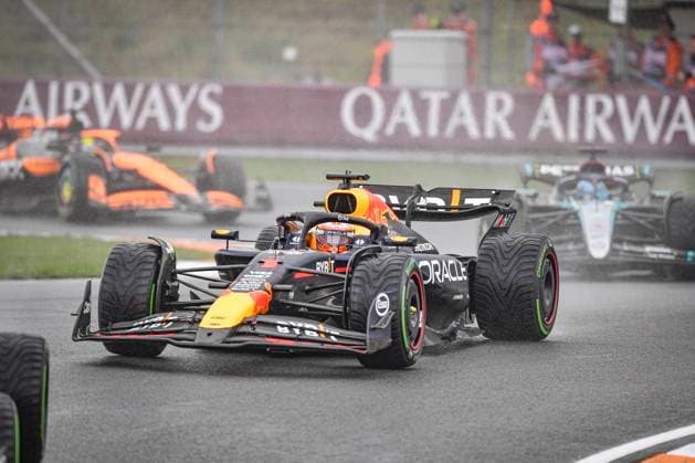 24th August 2024; Circuit Zandvoort, Zandvoort, North Holland, Netherlands; Formula 1 Heineken Dutch Grand Prix 2024; Qualifying Day; Max Verstappen (NED) in the RB19 of Oracle Red Bull Racing in the wet FP3 session  ActionPlus12684941 GodfreyxPitt