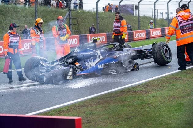 Formel 1 GP Zandvoort Holland. Samstag, 24.08.2024 Logan Sargeant 2, Williams Racing crash in FP3; Formel 1 GP Zandvoort Holland. Samstag, 24.08.2024 Copyright: xBEAUTIFULxSPORTS Erlhofx