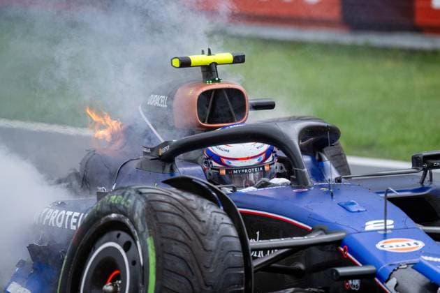 Formel 1 GP Zandvoort Holland. Samstag, 24.08.2024 Logan Sargeant 2, Williams Racing crash in FP3; Formel 1 GP Zandvoort Holland. Samstag, 24.08.2024 Copyright: xBEAUTIFULxSPORTS Erlhofx