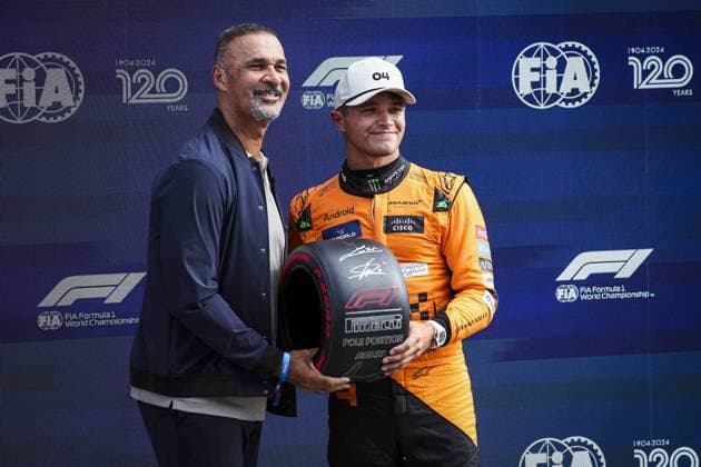 NORRIS Lando (gbr), McLaren F1 Team MCL38, portrait during the Formula 1 Heineken Dutch Grand Prix 2024, 15th round of the 2024 Formula One World Championship, WM, Weltmeisterschaft from August 23 to 25, 2024 on the Circuit Zandvoort, in Zandvoort, Netherlands - F1 - DUTCH GRAND PRIX 2024 DPPI Panoramic  240824_R15_OLANDA_DP_XB3_5087_