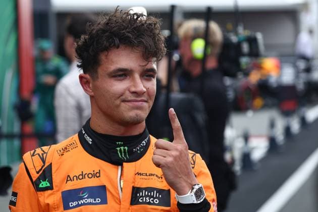 F1 Grand Prix Of The Netherlands 2024 Qualifying Lando Norris of McLaren after qualifying ahead of the Formula 1 Grand Prix of The Netherlands at Circuit Zandvoort in Zandvoort, Netherlands on August 24, 2024. Zandvoort Netherlands  Copyright: xJakubxPorzyckix originalFilename:porzycki-f1grandp240824_npS4c.jpg