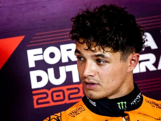 ZANDVOORT - Lando Norris (McLaren) in the press conference, PK, Pressekonferenz after the qualification for the F1 Grand Prix of the Netherlands at the Circuit of Zandvoort. ANP REMKO DE WAAL xVIxANPxSportx xxANPxIVx 506631582 originalFilename: 506631582.jpg