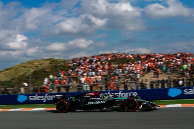 44 Lewis Hamilton (GBR, Mercedes-AMG Petronas F1 Team), F1 Grand Prix of the Netherlands at Circuit Zandvoort on August 24, 2024 in Zandvoort, Netherlands. (Photo by HOCH ZWEI) Zandvoort Netherlands