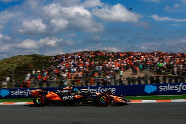4 Lando Norris (GBR, McLaren Formula 1 Team), F1 Grand Prix of the Netherlands at Circuit Zandvoort on August 24, 2024 in Zandvoort, Netherlands. (Photo by HOCH ZWEI) Zandvoort Netherlands