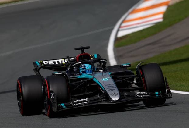 63 George Russell (GBR, Mercedes-AMG Petronas F1 Team), F1 Grand Prix of the Netherlands at Circuit Zandvoort on August 24, 2024 in Zandvoort, Netherlands. (Photo by HOCH ZWEI) Zandvoort Netherlands