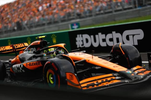 4 Lando Norris (GBR, McLaren Formula 1 Team), F1 Grand Prix of the Netherlands at Circuit Zandvoort on August 24, 2024 in Zandvoort, Netherlands. (Photo by HOCH ZWEI) Zandvoort Netherlands