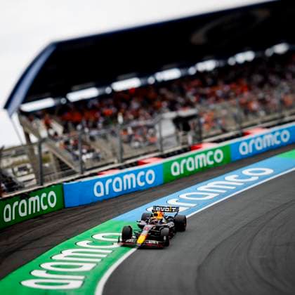 ZANDVOORT - Max Verstappen (Red Bull Racing) during qualifying for the F1 Grand Prix of the Netherlands at the Circuit of Zandvoort. ANP SEM VAN DER WAL ** Photo taken with tilt-shift lens ** xVIxANPxSportx xxANPxIVx 506635857 originalFilename: 506635857.jpg
