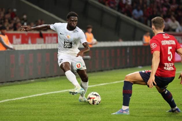 Carlens ARCUS (Angers SCO) lors du match LOSC Lille vs Angers SCO, Ligue 1, Decathlon Arena stade Pierre Mauroy, le 24 août 2024 FOOTBALL : LOSC Lille vs Angers SCO - Ligue 1 24 08 2024 LaurentSanson Panoramic 