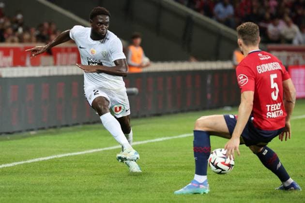 Carlens ARCUS (Angers SCO) lors du match LOSC Lille vs Angers SCO, Ligue 1, Decathlon Arena stade Pierre Mauroy, le 24 août 2024 FOOTBALL : LOSC Lille vs Angers SCO - Ligue 1 24 08 2024 LaurentSanson Panoramic 