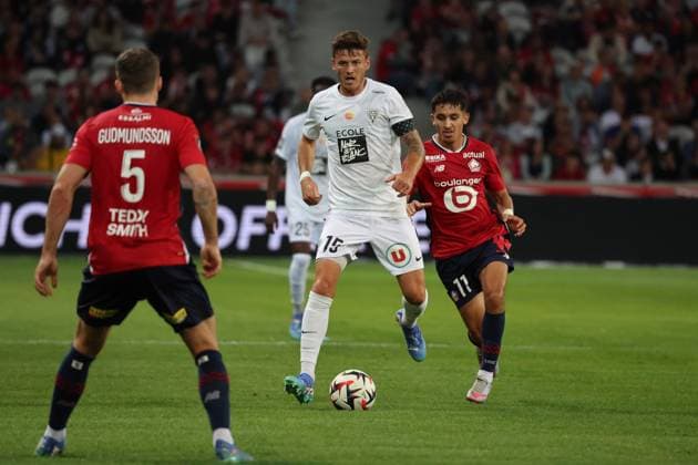 Pierrick CAPELLE (Angers SCO) lors du match LOSC Lille vs Angers SCO, Ligue 1, Decathlon Arena stade Pierre Mauroy, le 24 août 2024 FOOTBALL : LOSC Lille vs Angers SCO - Ligue 1 24 08 2024 LaurentSanson Panoramic 