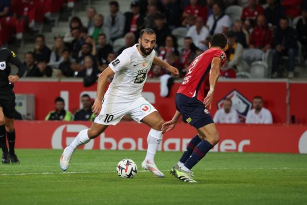 Himad ABDELLI (Angers SCO) lors du match LOSC Lille vs Angers SCO, Ligue 1, Decathlon Arena stade Pierre Mauroy, le 24 août 2024 FOOTBALL : LOSC Lille vs Angers SCO - Ligue 1 24 08 2024 LaurentSanson Panoramic 