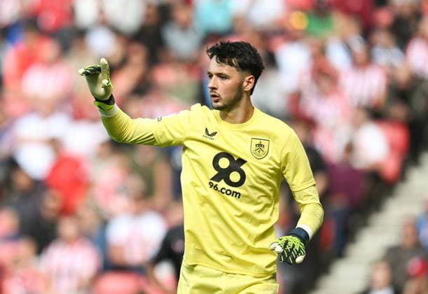 James Trafford goalkeeper for Burnley Sunderland v Burnley, EFL Sky Bet Championship, Football, Stadium of Light, Sunderland, UK, 24 Aug 2024 EDITORIAL USE ONLY No use with unauthorised audio, video, data, fixture lists, club league logos or live services. Online in-match use limited to 120 images, no video emulation. No use in betting, games or single club league player publications. Copyright: xRichardxLee Shutterstockx 14656253co