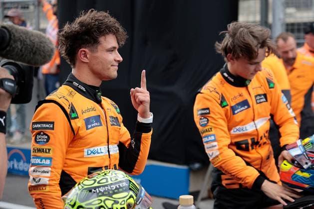 24.08.2024, Circuit Zandvoort, Zandvoort, Formula 1 Heineken Dutch Grand Prix 2024 , im Bild Poleposition für Lando Norris (GBR), McLaren F1 Team, 3.Startplatz für Oscar Piastri (AUS) Defodi-506_20240824_hbr_5029
