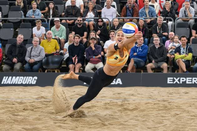 Beach Pro Tour - Elite 16 Hamburg, 25.08.2024 Cinja Tillmann (GER); Beach Pro Tour - Elite 16, Hamburg, Stadion Am Rothenbaum am 25.08.2024 Copyright: xBEAUTIFULxSPORTS PeterxWeberx