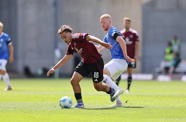 25.08.2024, xdcx, Fussball 2. Bundesliga, SV Darmstadt 98 - 1. FC Nürnberg, emonline, emspor, despor, v.l., Rafael Lubach (1. FC Nürnberg), Kai Klefisch (SV Darmstadt 98) DFL DFB REGULATIONS PROHIBIT ANY USE OF PHOTOGRAPHS AS IMAGE SEQUENCES AND OR QUASI-VIDEO.