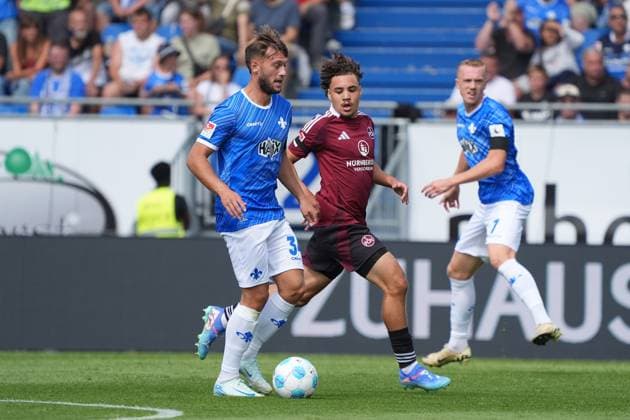 Killian Corredor (SV Darmstadt 98, 34) - 25.08.2024 2. Bundesliga, Saison 24 25: SV Darmstadt 98 vs 1. FC Nürnberg, Stadion am Boellenfalltor, emonline, emspor,