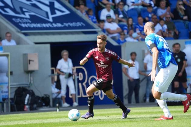 Rafael Lubach (1. FC Nürnberg, 18) - 25.08.2024 2. Bundesliga, Saison 24 25: SV Darmstadt 98 vs 1. FC Nürnberg, Stadion am Boellenfalltor, emonline, emspor,