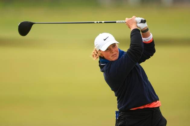 25th August 2024; Old Course at St Andrews, St Andrews, Fife, Scotland; AIG Womens Open Golf, Final Round; Maja Stark of Sweden tees off on the second hole of the Old Course, St Andrews Links during the final round of the AIG Women& x2019;s Open  ActionPlus12685869 DavidxYoung