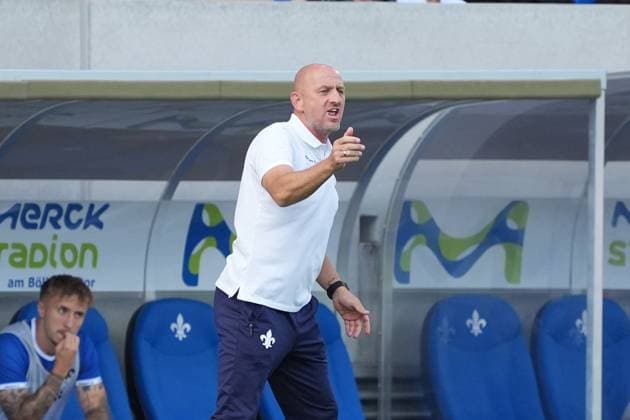 Trainer Torsten Lieberknecht (SV Darmstadt 98) - 25.08.2024 2. Bundesliga, Saison 24 25: SV Darmstadt 98 vs 1. FC Nürnberg, Stadion am Boellenfalltor, emonline, emspor,