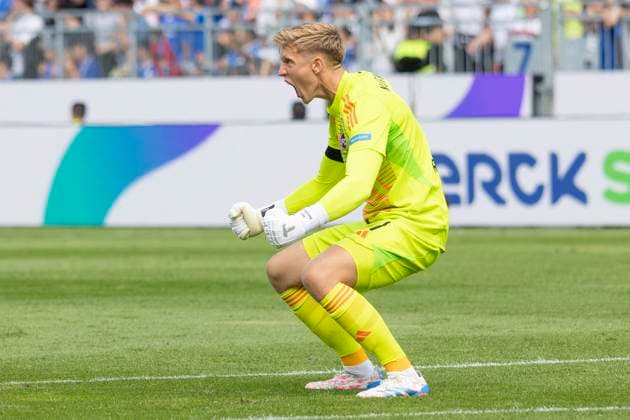 2. Fussball Bundesliga: SV Darmstadt 98 - 1. FC Nürnberg, 25.08.2024 Torjubel nach dem 1:1 Ausgleich von Jan Reichert (1. FC Nürnberg 1), SV Darmstadt 98 - 1. FC Nürnberg, Darmstadt, MERCK Stadion, 25.8.2024