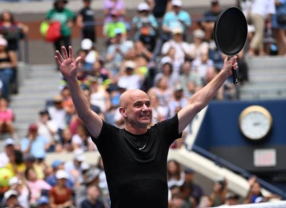 Arthur Ashe Kids Day at the USTA Billie Jean King National Tennis Center during the US Open Featuring: Andre Agassi Where: Queens, New York, United States When: 24 Aug 2024 Credit: Robert Bell INSTARimages EDITORIAL USE ONLY. NOT FOR USE BY NEWSPAPERS BASED IN THE UK. Copyright: xLarryxMaranox instar54055071