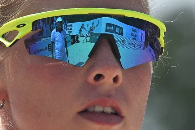 Marie-Sara Stochlova of Czech Republic in action during the Beach volleyball, Beachvolleyball tournament, on August 25, 2024, in Brno, Czech Republic. (CTKxPhoto VaclavxSalek) CTKPhotoP2024082503434  CTKPhotoP2024082503434