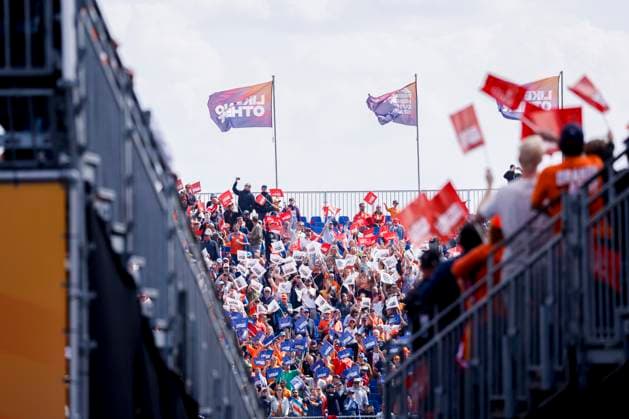Supporters at the Grandstand during the F1 Grand Prix of Netherlands at Circuit Park Zandvoort on August 25, 2024 in Zandvoort, Netherlands. Defodi-704_MTB20240825F1MTBPhoto-3654