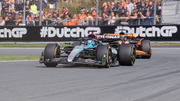 George Russell of Great Britain and Mercedes-AMG Petronas F1 Team during the F1 Grand Prix of Netherlands at Circuit Park Zandvoort on August 25, 2024 in Zandvoort, Netherlands. Defodi-704_MTB20240825F1MTBPhoto-3708
