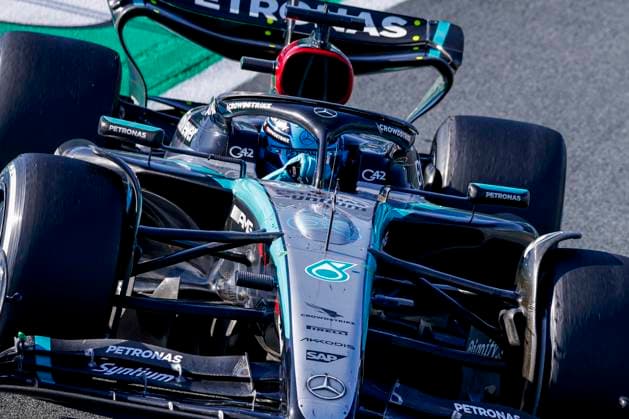 George Russell of Great Britain and Mercedes-AMG Petronas F1 Team during the F1 Grand Prix of Netherlands at Circuit Park Zandvoort on August 25, 2024 in Zandvoort, Netherlands. Defodi-704_MTB20240825F1MTBPhoto-5112