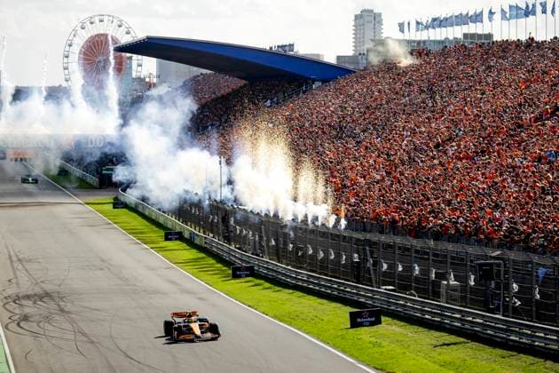 ZANDVOORT - Lando Norris (McLaren) wins the F1 Grand Prix of the Netherlands at the Circuit of Zandvoort. ANP SEM VAN DER WAL xVIxANPxSportx xxANPxIVx 506726766 originalFilename: 506726766.jpg