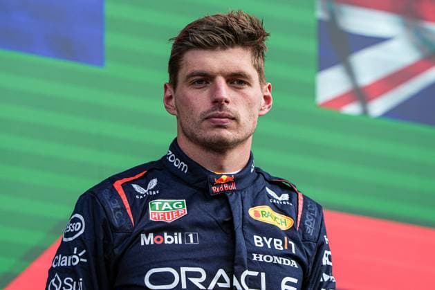 2024-08-25 F1 - Heineken Dutch GP - Trophy Ceremony ZANDVOORT, NETHERLANDS - AUGUST 25: Max Verstappen of Red Bull Racing looks up after coming in second at the Trophy Ceremony during F1 - Heineken Dutch GP on August 25, 2024 in Zandvoort, Netherlands. Zandvoort Netherlands Content not available for redistribution in The Netherlands directly or indirectly through any third parties. Copyright: xAndrexWeeningx