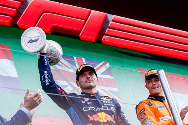 Podium Second Max Verstappen of the Netherlands and Oracle Red Bull Racing looks on during the F1 Grand Prix of Netherlands at Circuit Park Zandvoort on August 25, 2024 in Zandvoort, Netherlands. Defodi-704_MTB20240825F1MTBPhoto-6263