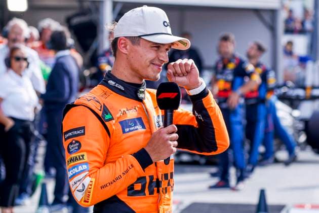 Winner Lando Norris of Great Britain and McLaren Formula 1 Team looks on during the F1 Grand Prix of Netherlands at Circuit Park Zandvoort on August 25, 2024 in Zandvoort, Netherlands. Defodi-704_MTB20240825F1MTBPhoto-5805