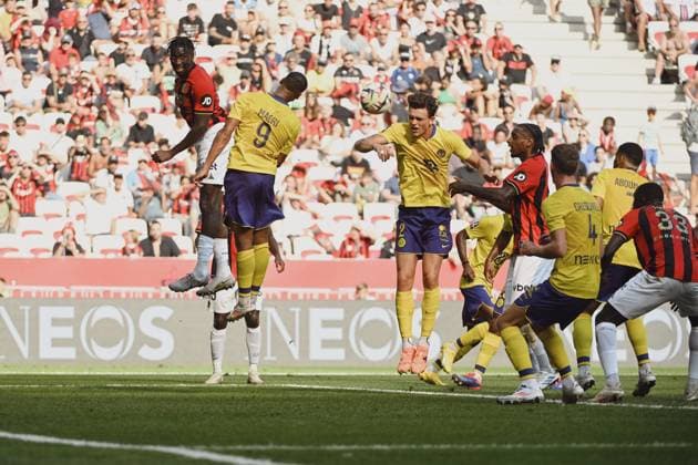 NICOLAISEN Rasmus (TOULOUSE FC). OGC Nice vs Toulouse FC, Ligue 1 in Allianz Riviera, NICE, France, on August 25, 2024. FOOTBALL : OGC Nice vs Toulouse FC - Ligue 1 - 25 08 25 FredDides Panoramic 