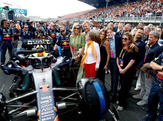 King Willem-Alexander, Queen Maxima, Princess Alexia, and members of the Royal House of the Netherlands, F1 Grand Prix of the Netherlands at Circuit Zandvoort on August 25, 2024 in Zandvoort, Netherlands. (Photo by HOCH ZWEI) Zandvoort Netherlands