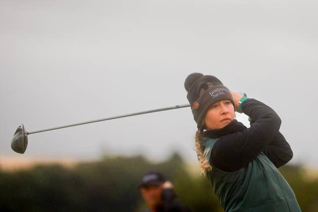 25th August 2024; Old Course at St Andrews, St Andrews, Fife, Scotland; AIG Womens Open Golf, Final Round; Nelly Korda of the USA tees off on the third hole of the Old Course, St Andrews Links during the final round of the AIG Women& x2019;s Open  ActionPlus12686108 DavidxYoung