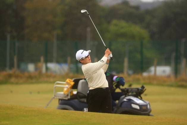 25th August 2024; Old Course at St Andrews, St Andrews, Fife, Scotland; AIG Womens Open Golf, Final Round; Jiyai Shin of the Republic of Korea hits a shot from the fairway on the third hole of the Old Course, St Andrews Links during the final round of the AIG Women& x2019;s Open  ActionPlus12686111 DavidxYoung