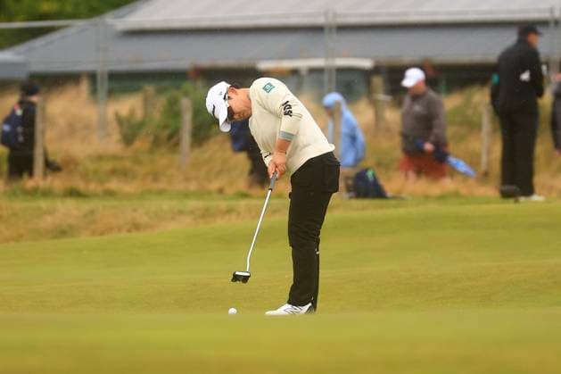 25th August 2024; Old Course at St Andrews, St Andrews, Fife, Scotland; AIG Womens Open Golf, Final Round; Jiyai Shin of the Republic of Korea putts on the third green of the Old Course, St Andrews Links during the final round of the AIG Women& x2019;s Open  ActionPlus12686113 DavidxYoung