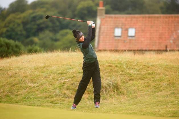 25th August 2024; Old Course at St Andrews, St Andrews, Fife, Scotland; AIG Womens Open Golf, Final Round; Nelly Korda of the USA plays from the rough on the fifth hole of the Old Course, St Andrews Links during the final round of the AIG Women& x2019;s Open  ActionPlus12686121 DavidxYoung