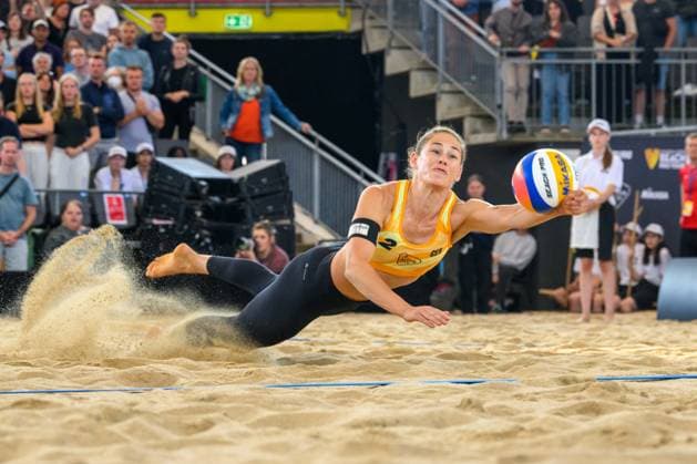 Beach Pro Tour - Elite 16 Hamburg, 25.08.2024 Cinja Tillmann (GER); Beach Pro Tour - Elite 16, Hamburg, Stadion Am Rothenbaum am 25.08.2024 Copyright: xBEAUTIFULxSPORTS PeterxWeberx