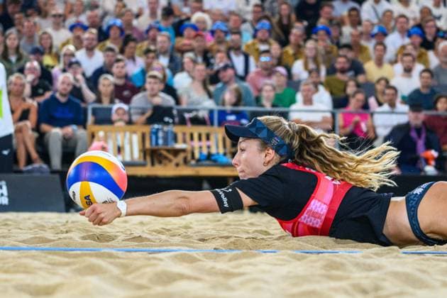 Sport Bilder des Tages Beach Pro Tour - Elite 16 Hamburg, 25.08.2024 Nina Brunner (SUI); Beach Pro Tour - Elite 16, Hamburg, Stadion Am Rothenbaum am 25.08.2024 Copyright: xBEAUTIFULxSPORTS PeterxWeberx