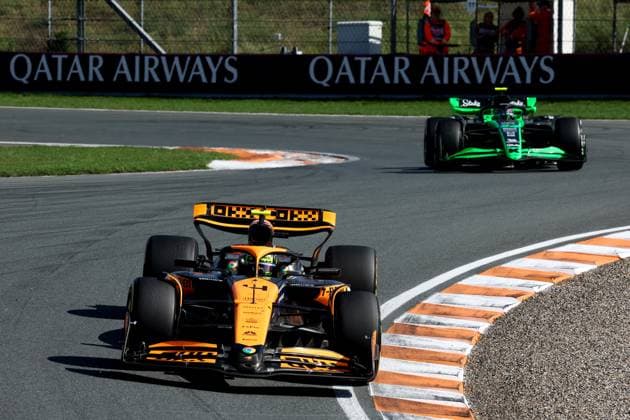 4 Lando Norris (GBR, McLaren Formula 1 Team), F1 Grand Prix of the Netherlands at Circuit Zandvoort on August 25, 2024 in Zandvoort, Netherlands. (Photo by HOCH ZWEI) Zandvoort Netherlands