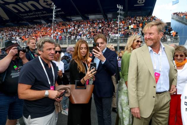 King Willem-Alexander and members of the Royal House of the Netherlands, F1 Grand Prix of the Netherlands at Circuit Zandvoort on August 25, 2024 in Zandvoort, Netherlands. (Photo by HOCH ZWEI) Zandvoort Netherlands