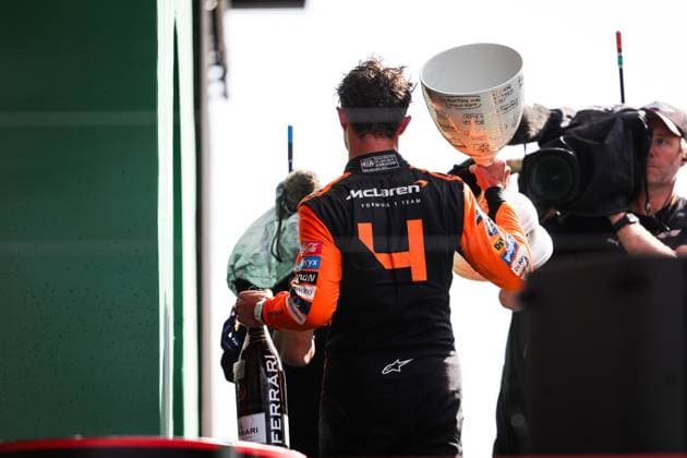 4 Lando Norris (GBR, McLaren Formula 1 Team), F1 Grand Prix of the Netherlands at Circuit Zandvoort on August 25, 2024 in Zandvoort, Netherlands. (Photo by HOCH ZWEI) Zandvoort Netherlands