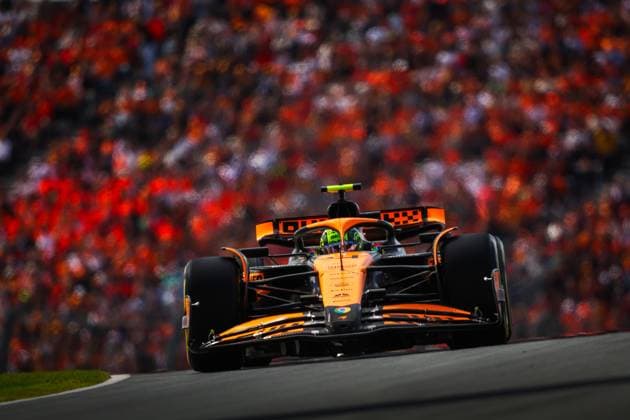 4 Lando Norris (GBR, McLaren Formula 1 Team), F1 Grand Prix of the Netherlands at Circuit Zandvoort on August 25, 2024 in Zandvoort, Netherlands. (Photo by HOCH ZWEI) Zandvoort Netherlands