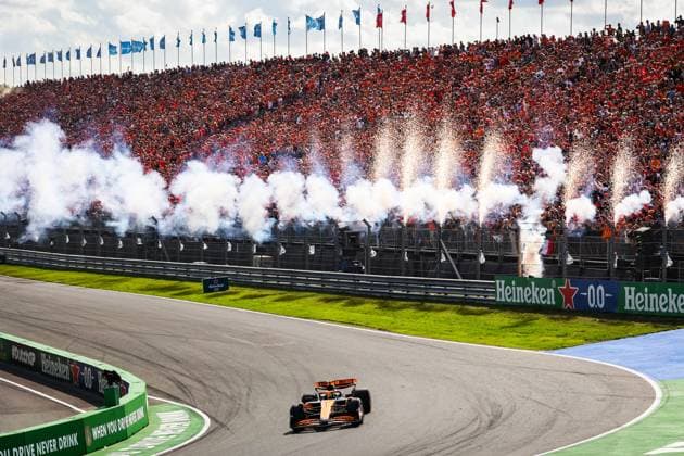 4 Lando Norris (GBR, McLaren Formula 1 Team), F1 Grand Prix of the Netherlands at Circuit Zandvoort on August 25, 2024 in Zandvoort, Netherlands. (Photo by HOCH ZWEI) Zandvoort Netherlands